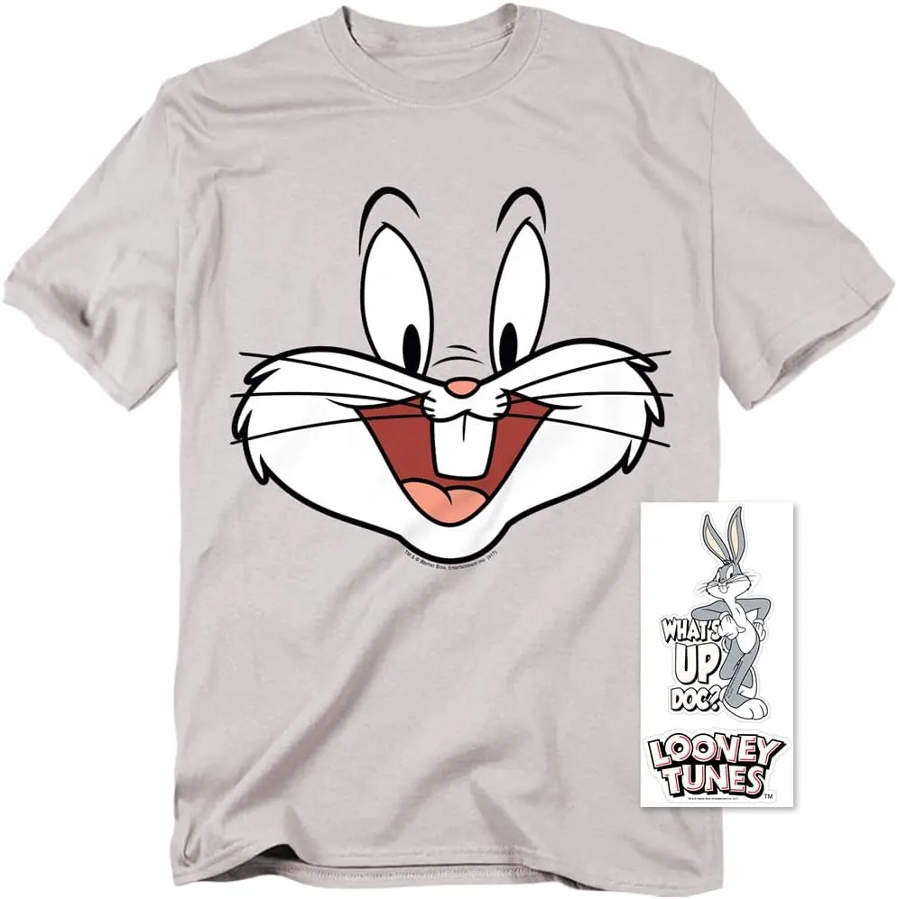 Popfunk Looney Tunes Bugs Bunny Face T Shirt & Stickers