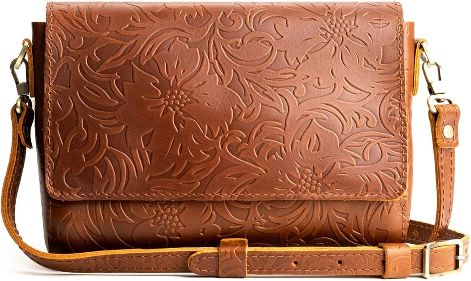 Portland Leather Goods Metro Crossbody Bag for Women – Handmade from the Finest Full-Grain Hides