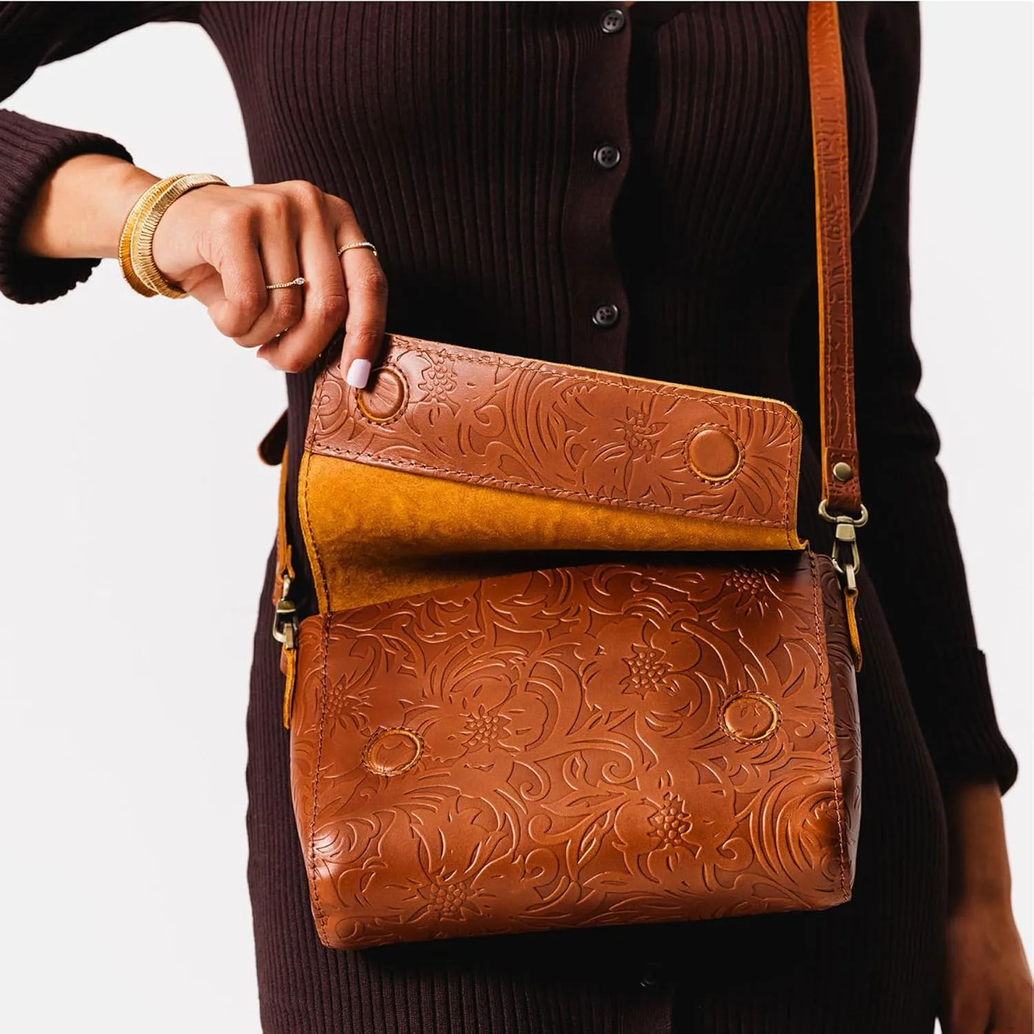 Portland Leather Goods Metro Crossbody Bag for Women – Handmade from the Finest Full-Grain Hides
