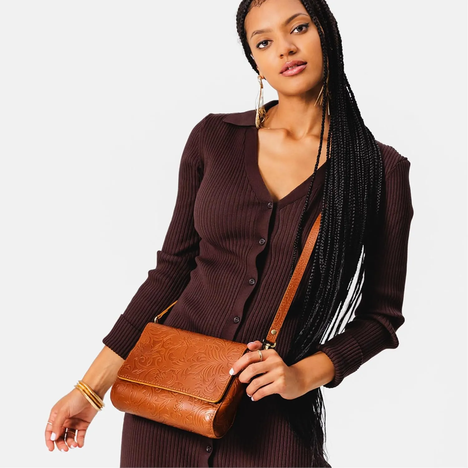 Portland Leather Goods Metro Crossbody Bag for Women – Handmade from the Finest Full-Grain Hides