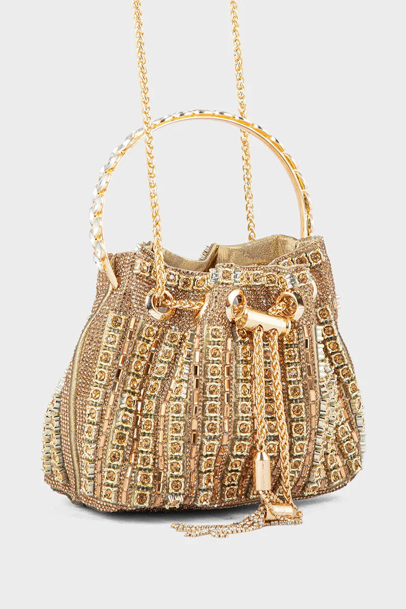 Pouch Clutch BK4051-Golden