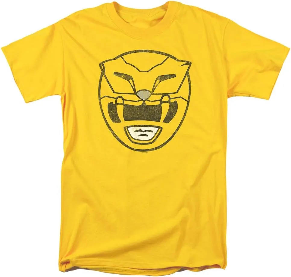 Power Rangers Yellow Ranger Mask T Shirt & Stickers