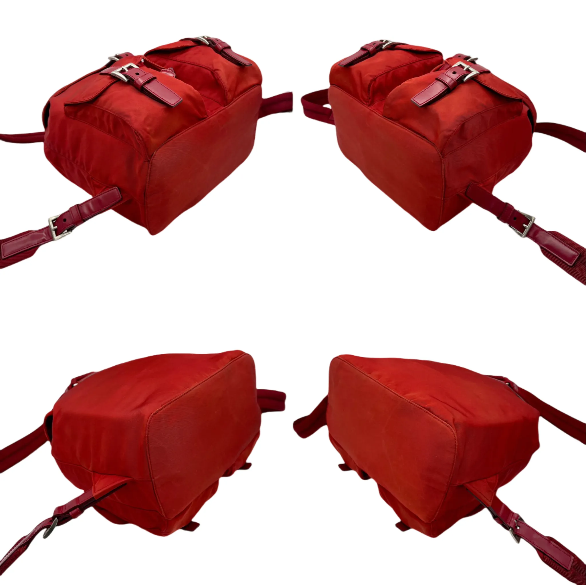 Prada Triangle Logo Nylon Backpack Pm