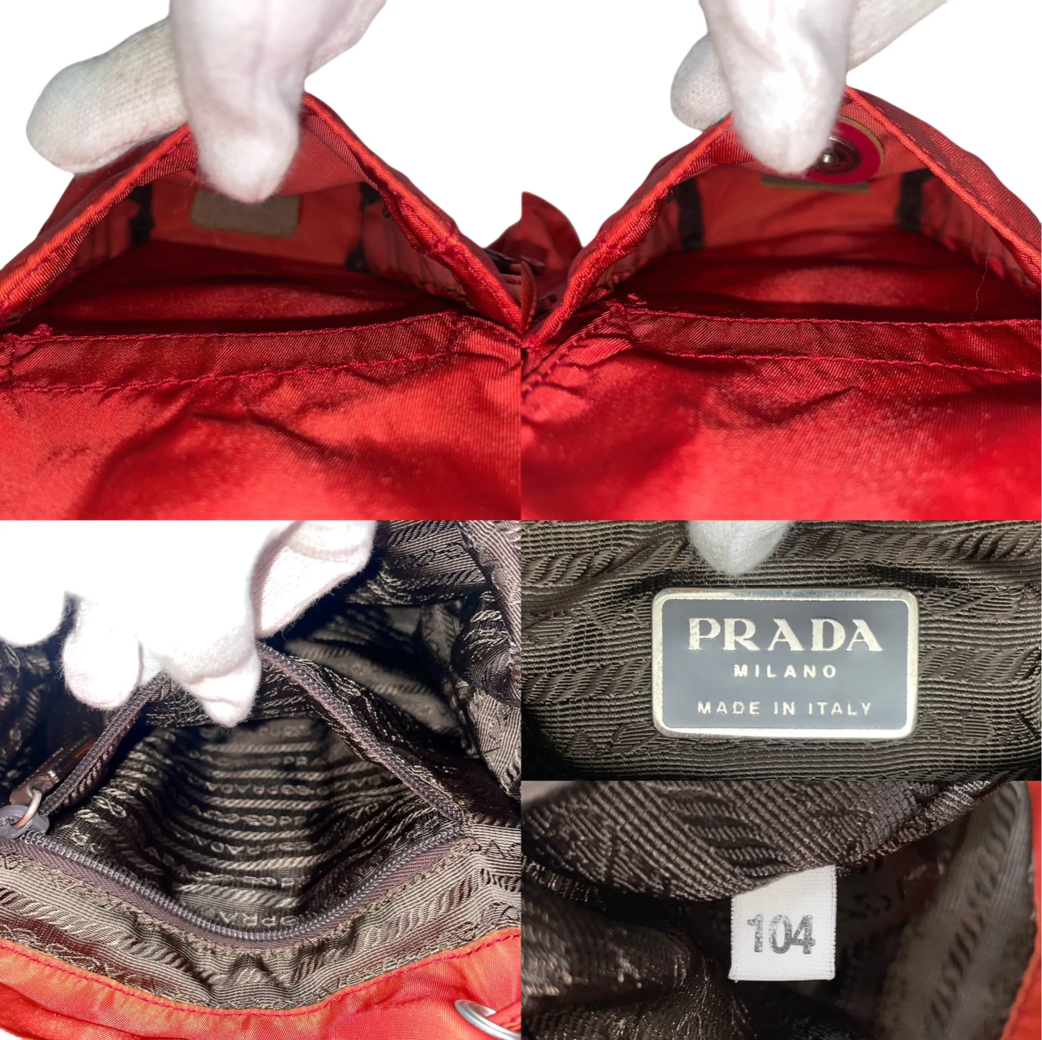 Prada Triangle Logo Nylon Backpack Pm