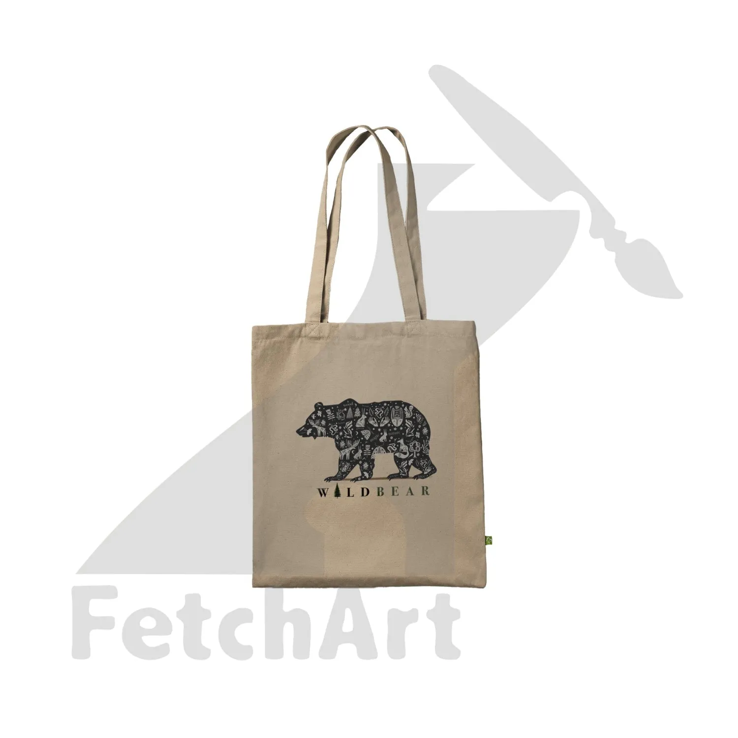 Premium Bear Print Tote Bag: Stylish and Functional!
