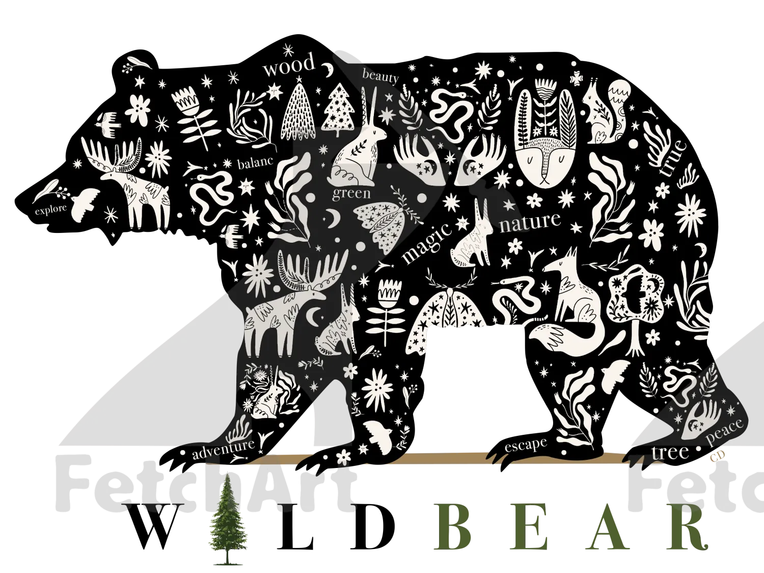 Premium Bear Print Tote Bag: Stylish and Functional!