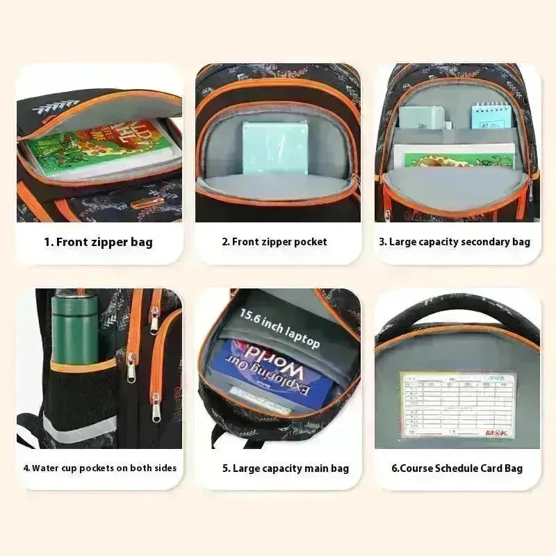 Primary School Student Schoolbag Stylish And Lightweight Grade 1-4 Children Backpack for School