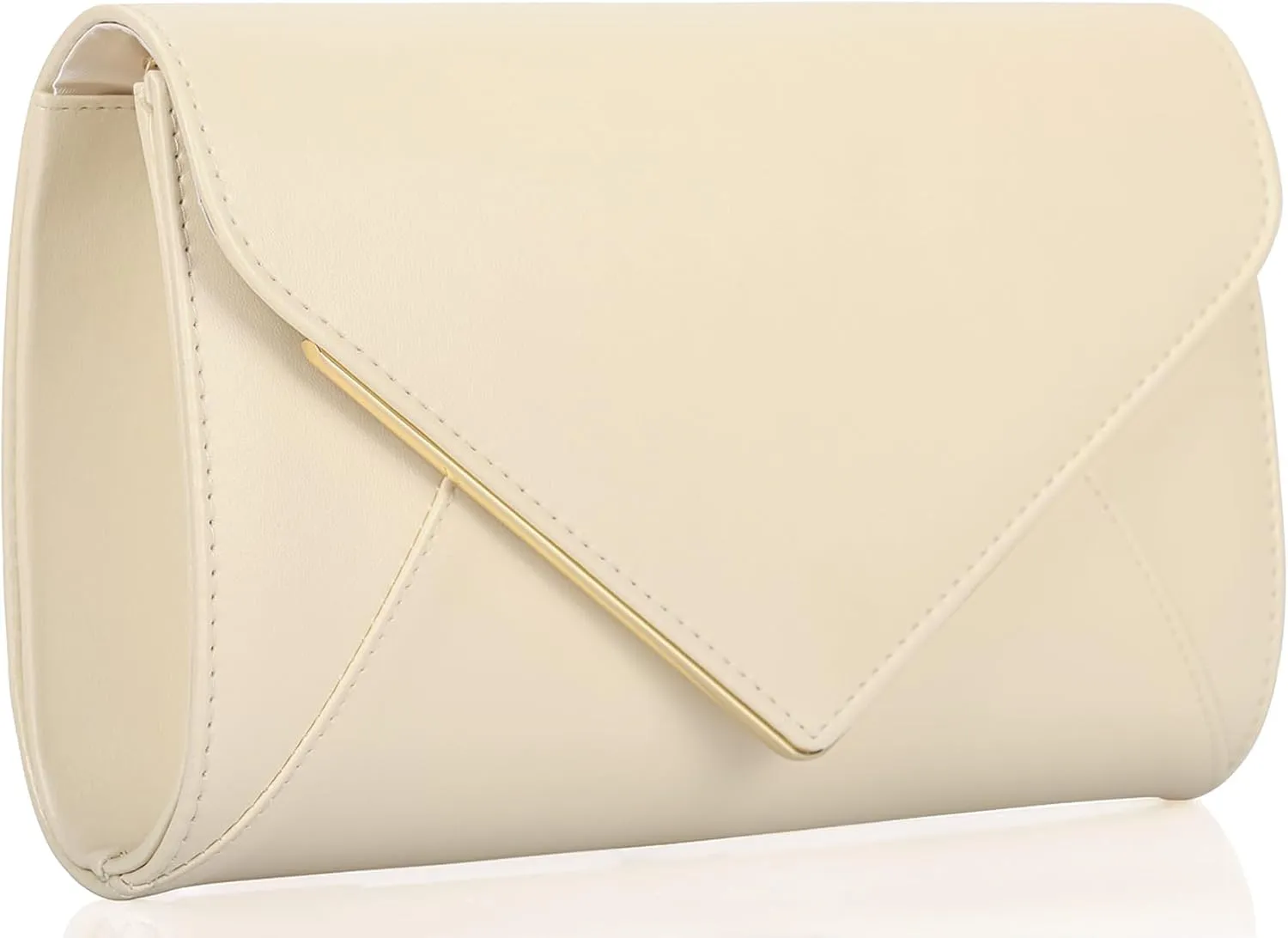 PU Leather Clutch Purses Women Evening Envelope Handbag Prom Wedding Party Foldover Bag