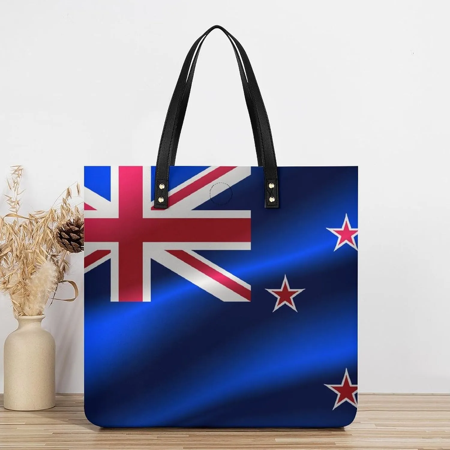 Pu Leather Tote Women Weekender Bag Shopping Handbag Travel Purse