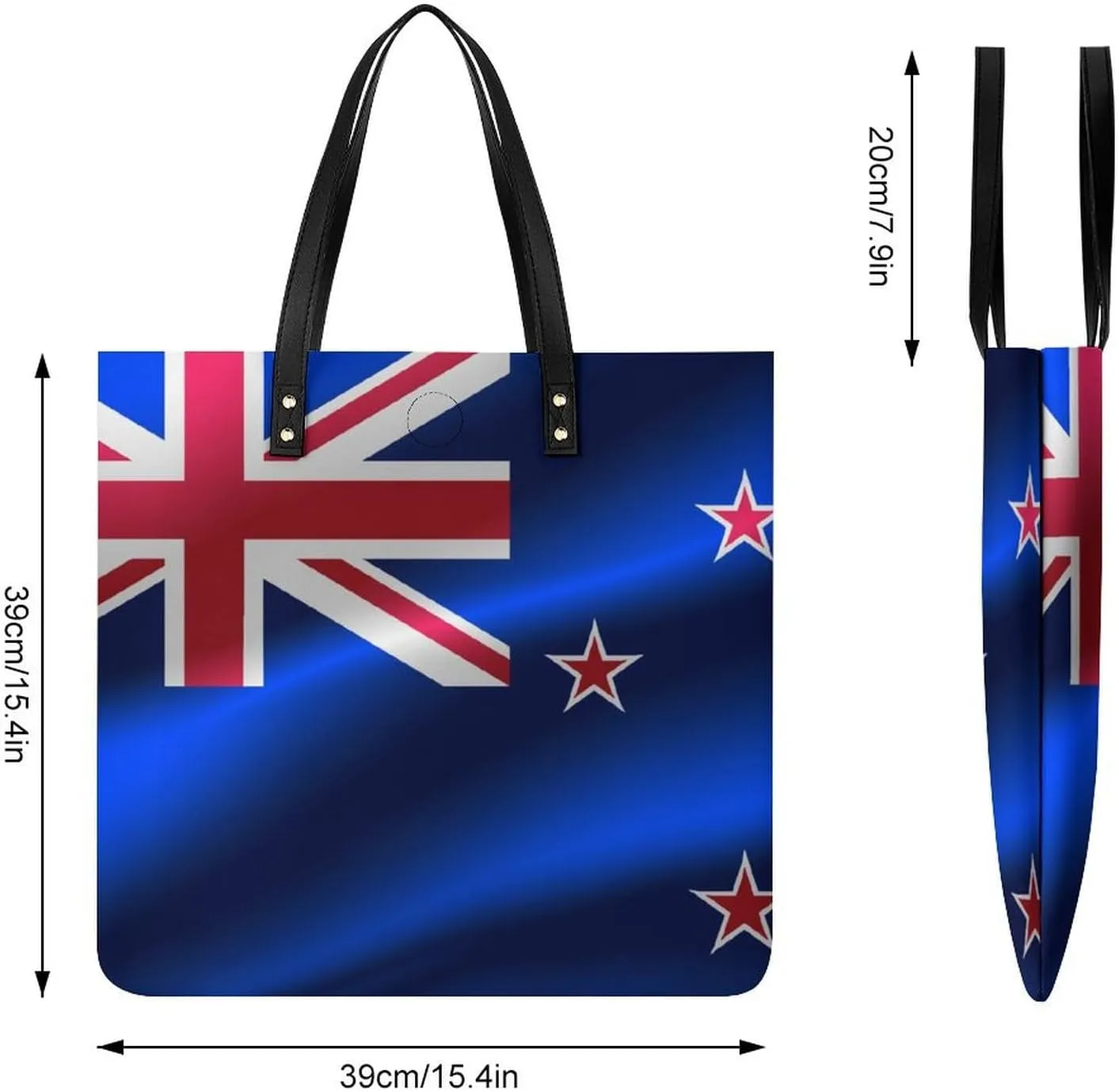 Pu Leather Tote Women Weekender Bag Shopping Handbag Travel Purse