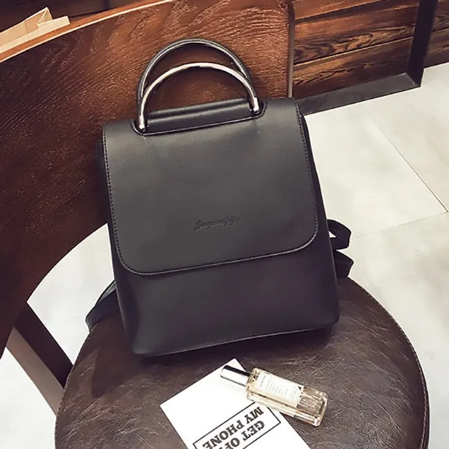 Pu Leather Travel Shoulder Bags For Teenager Girls