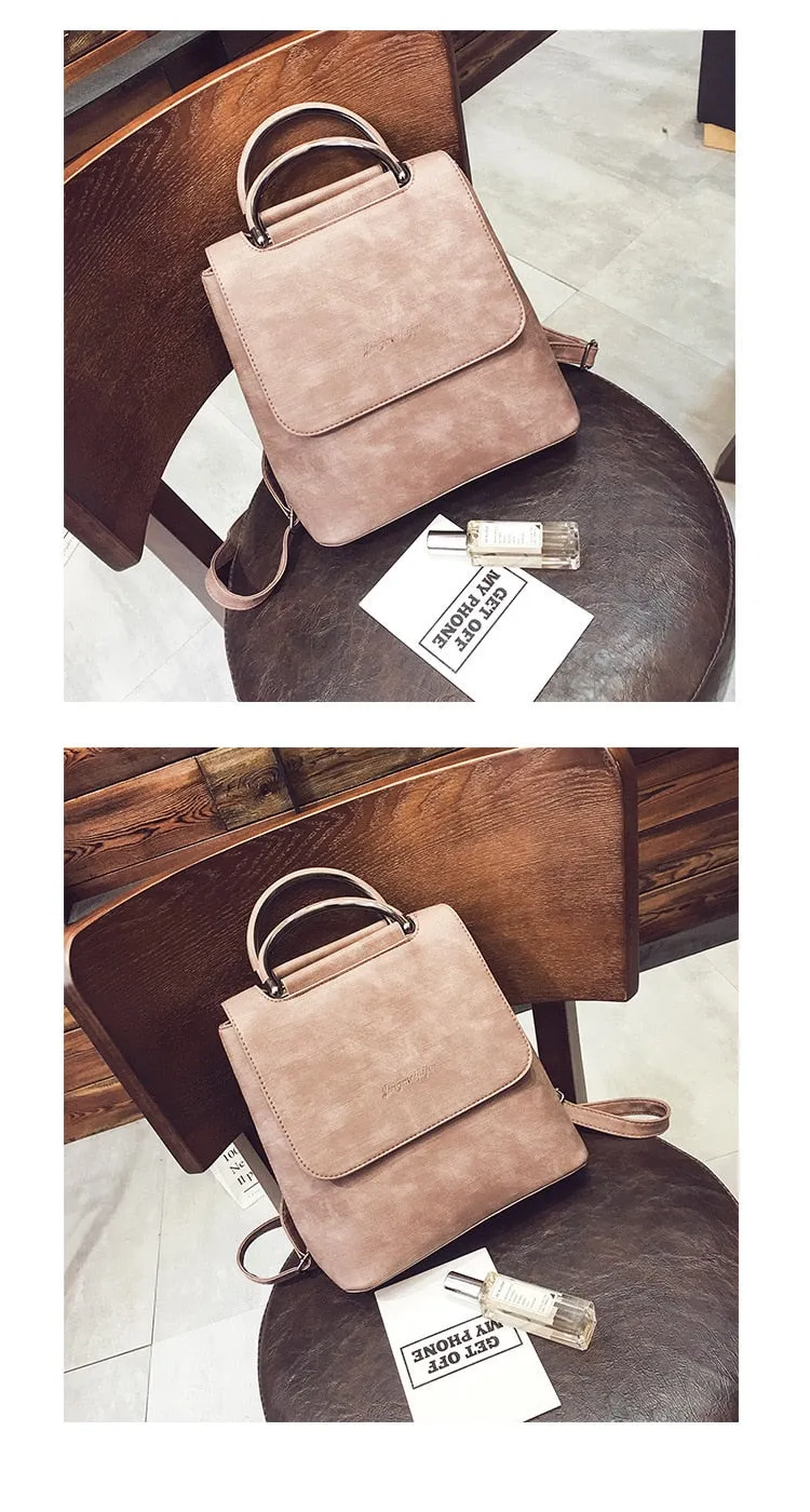 Pu Leather Travel Shoulder Bags For Teenager Girls