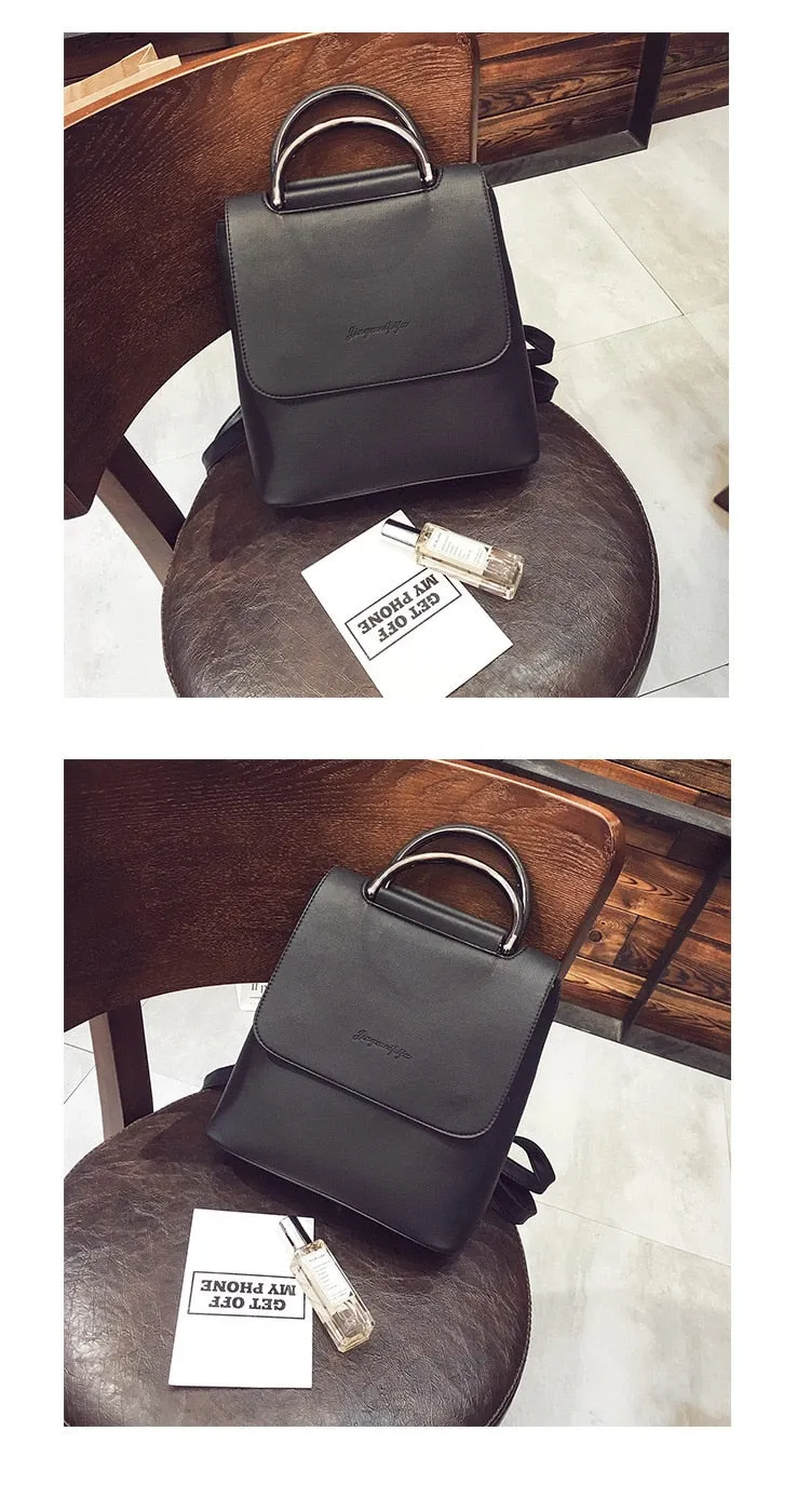 Pu Leather Travel Shoulder Bags For Teenager Girls