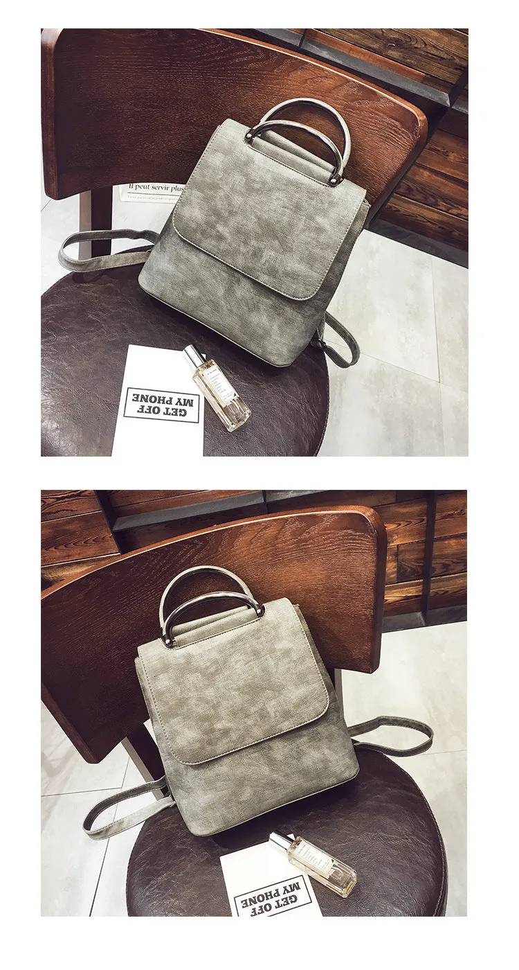 Pu Leather Travel Shoulder Bags For Teenager Girls