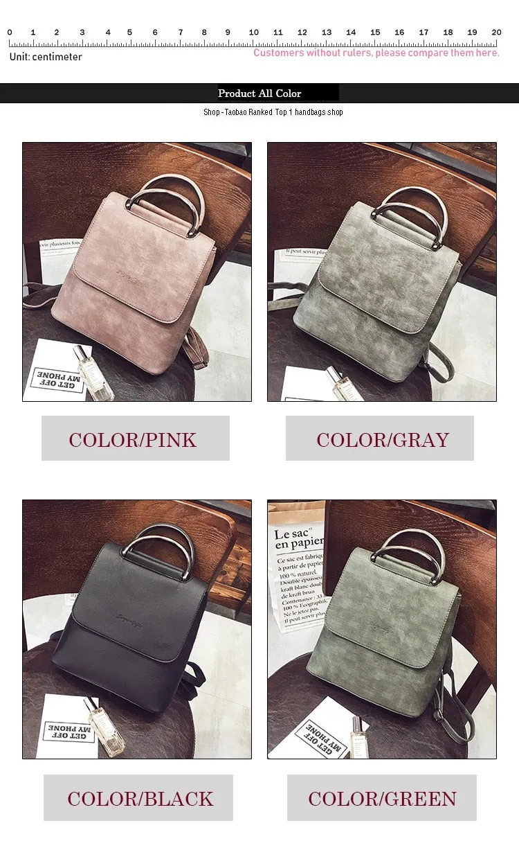 Pu Leather Travel Shoulder Bags For Teenager Girls