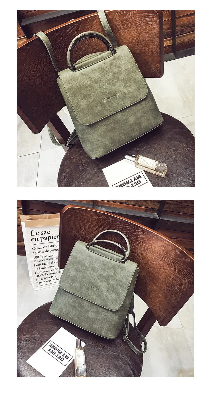 Pu Leather Travel Shoulder Bags For Teenager Girls