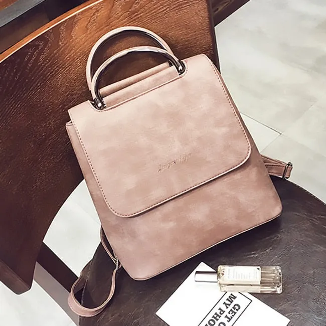Pu Leather Travel Shoulder Bags For Teenager Girls