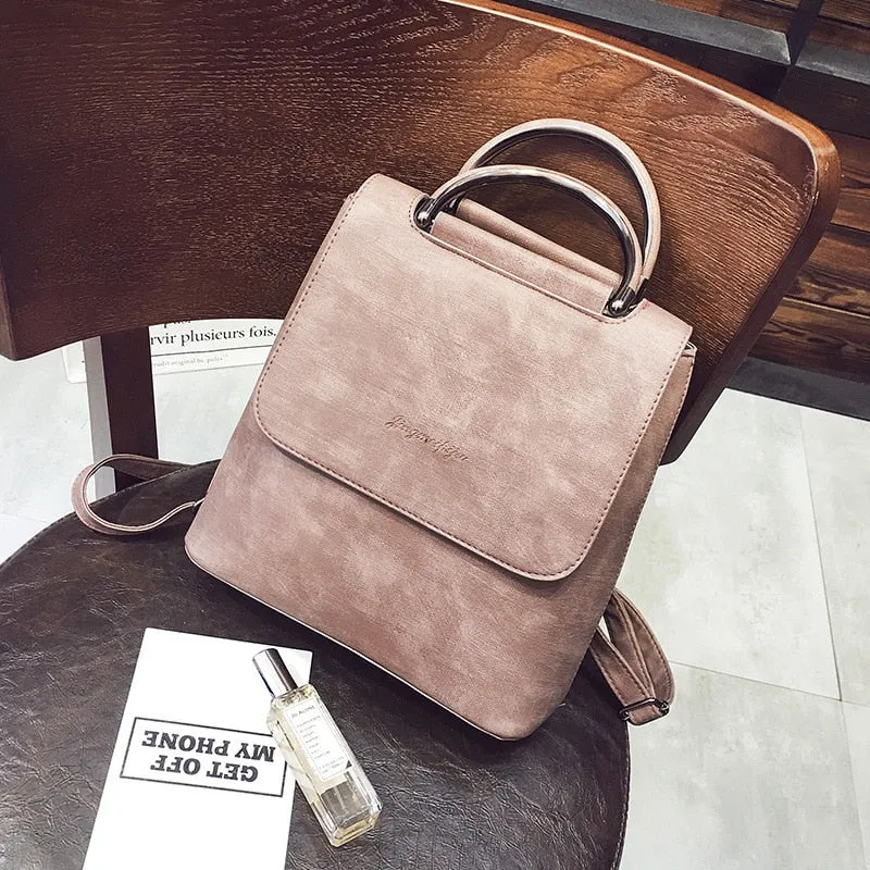 Pu Leather Travel Shoulder Bags For Teenager Girls