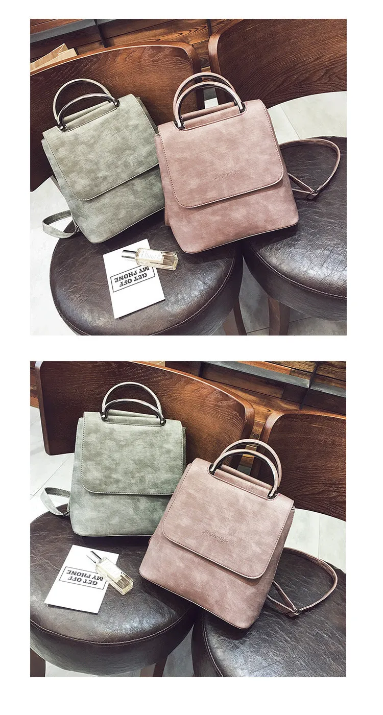 Pu Leather Travel Shoulder Bags For Teenager Girls