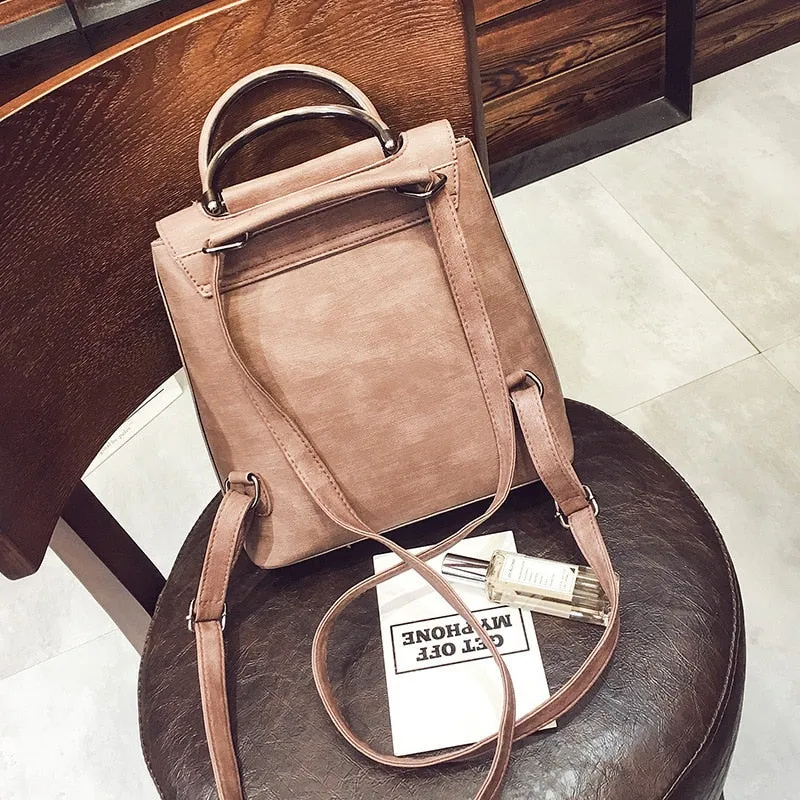 Pu Leather Travel Shoulder Bags For Teenager Girls