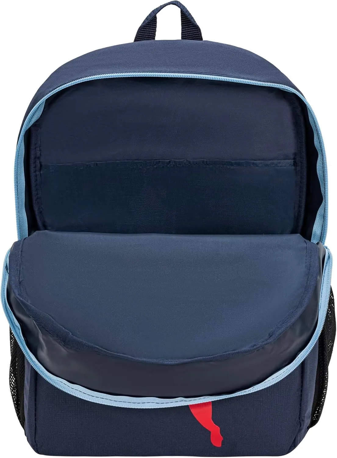 PUMA Kids' Meridian Backpack, Youth Size, Navy/Red