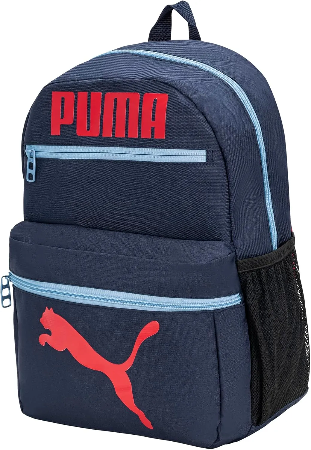 PUMA Kids' Meridian Backpack, Youth Size, Navy/Red