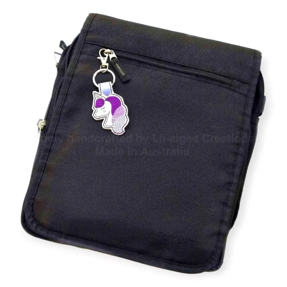 Purple Unicorn Keychain, Cute Gift Accessory for Backpacks and Purses, made in Australia