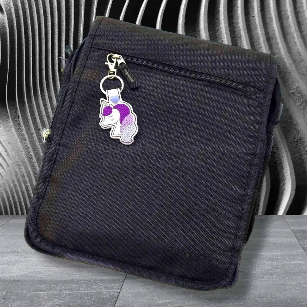 Purple Unicorn Keychain, Cute Gift Accessory for Backpacks and Purses, made in Australia