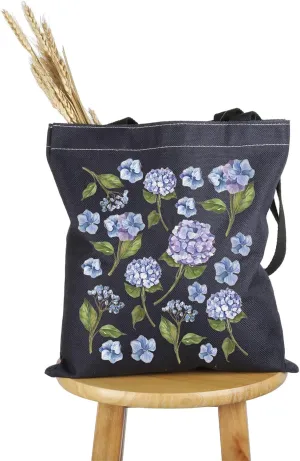 PWHAOO Hydrangea Lover Gift Hydrangea Theme Tote Bag Flower G-irl Handbag Hydrangea Merch