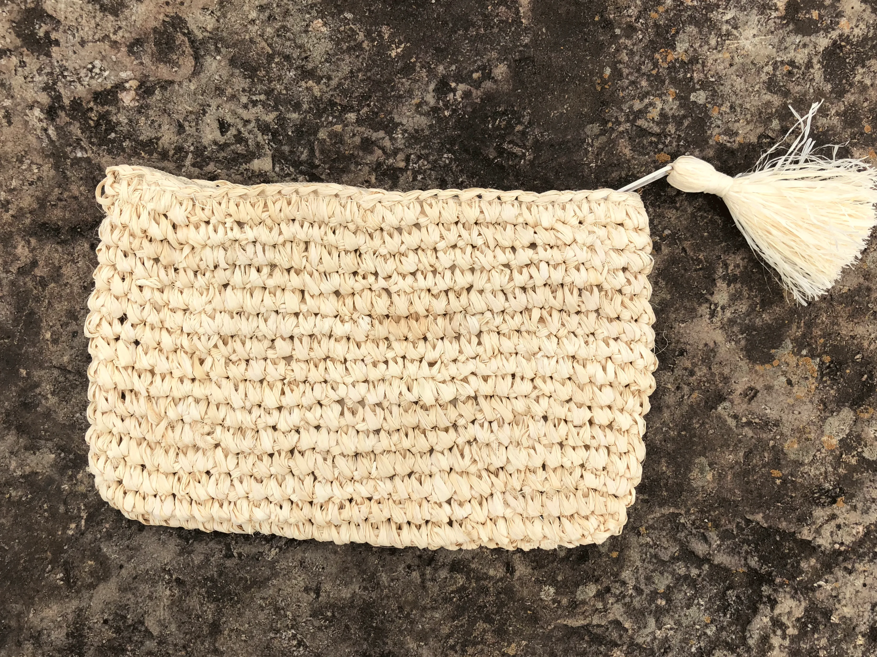 Raffia Clutch / Make-Up Bag