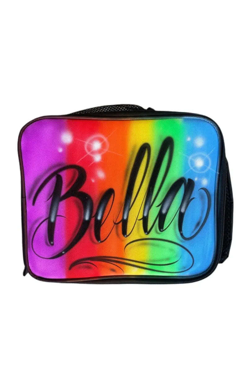 Rainbow Script Style - Custom Combo (7) 1x TruckerCap, 1x Backpack, 1x Lunchbox