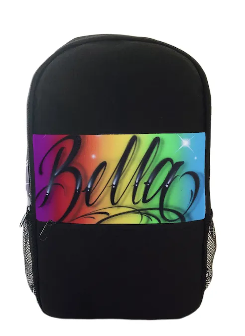 Rainbow Script Style Kids Backpack and Lunchbox Combo (7)