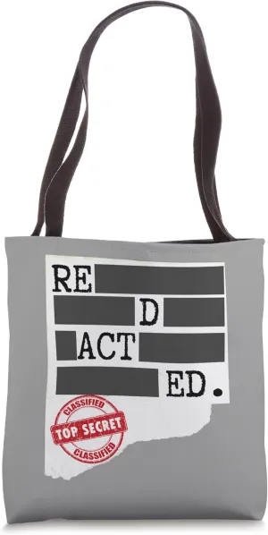 Redacted Spy Costume Tote Bag
