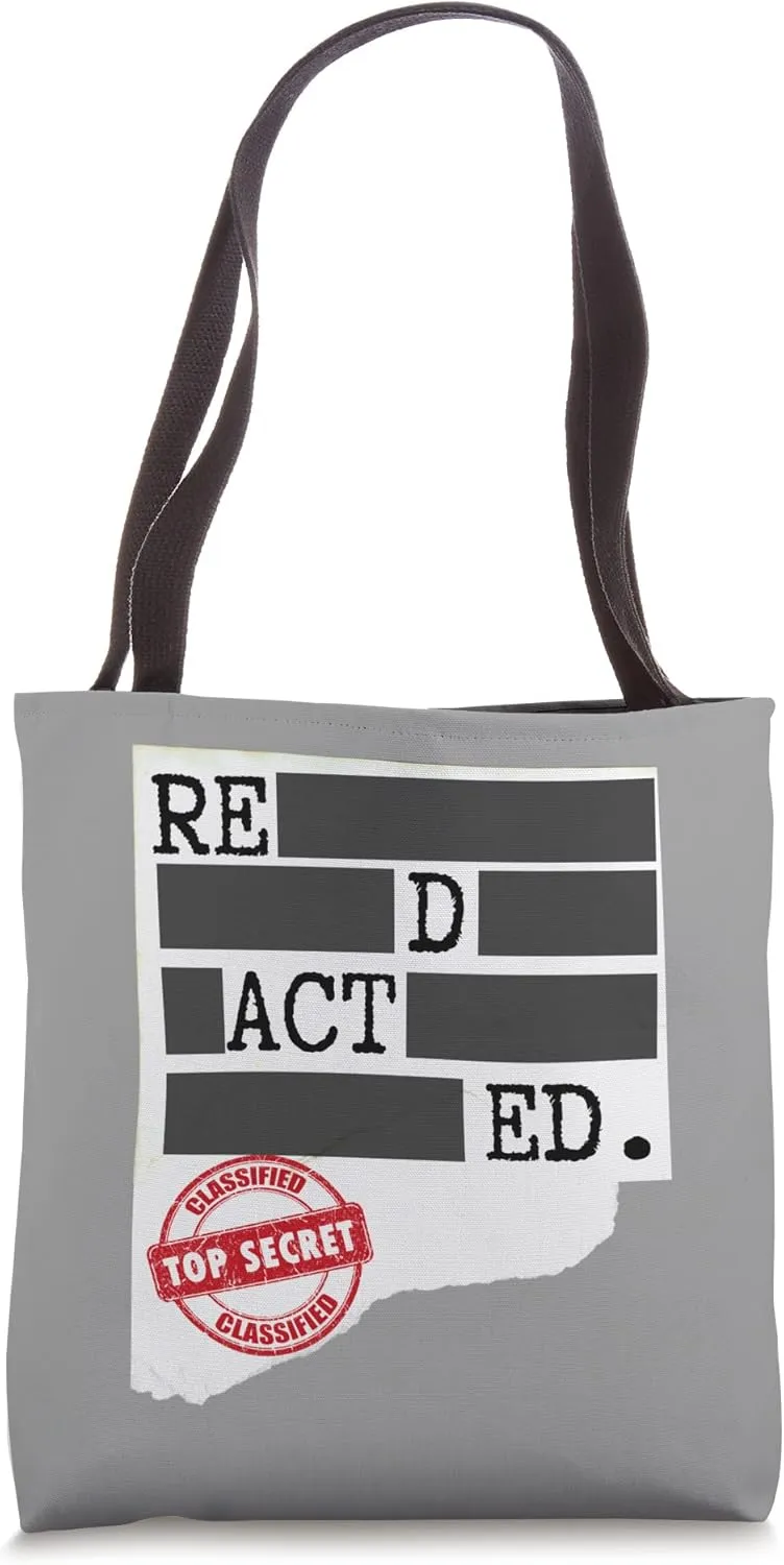 Redacted Spy Costume Tote Bag