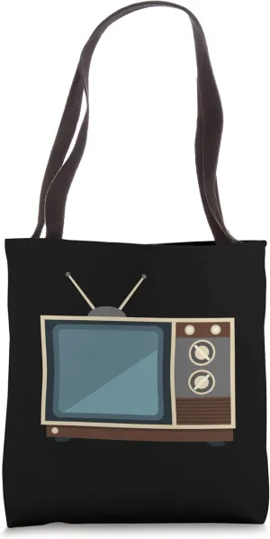 Retro Antenna TV Print Tote Bag