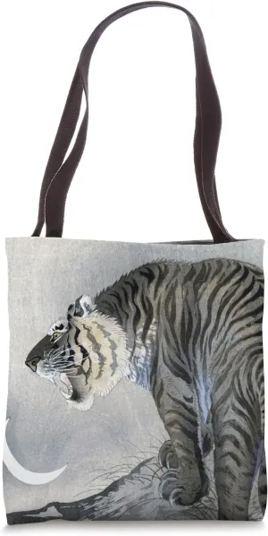 Roaring Tiger by Ohara Koson Japanese Shin-hanga Ukiyo-e Tote Bag