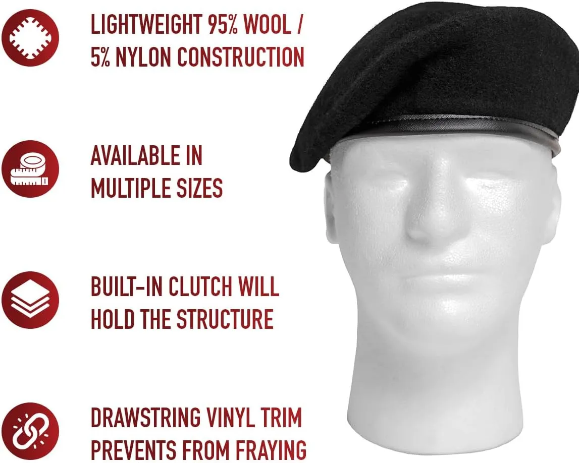 Rothco G.I. Style Wool Beret - Versatile Colors for Everyday Wear