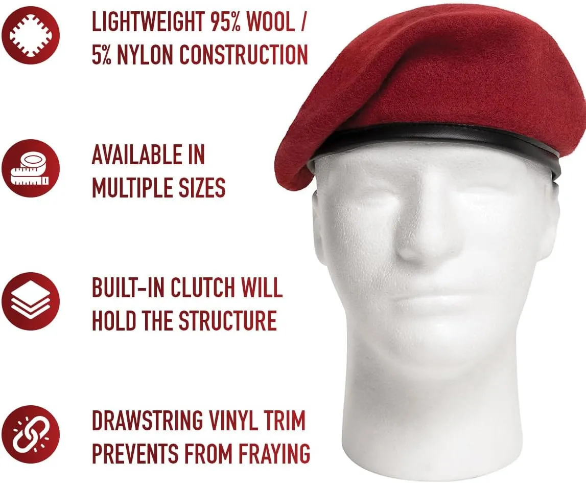 Rothco G.I. Style Wool Beret - Versatile Colors for Everyday Wear
