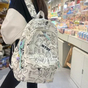 Sac à dos graffiti pour écolier