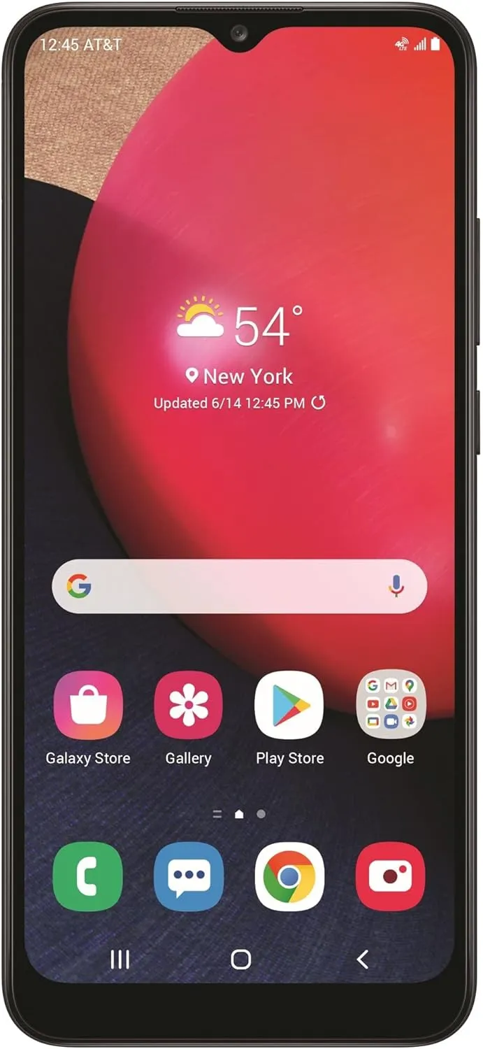 Samsung Galaxy A02s Smartphone, 32GB Storage, AT&T Unlocked - Black (Renewed)