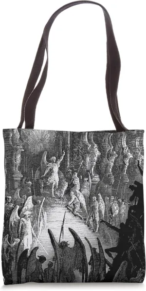 Satan in Council Gustave Dore Print Tote Bag