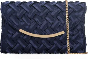 Satin Evening Bag Women Small Dressy Clutch Handbag Formal Purse for Wedding/Prom/Black tie Party