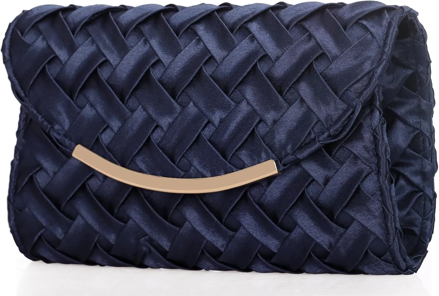 Satin Evening Bag Women Small Dressy Clutch Handbag Formal Purse for Wedding/Prom/Black tie Party