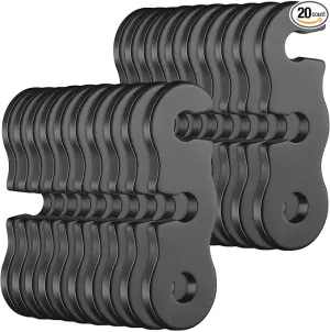 SATINIOR Guyline Tensioner Aluminum Alloy Guy Line Cord Adjusters Tent Rope Tensioners Paracord Tensioner for Outdoor Tent Camping Hiking Accessories