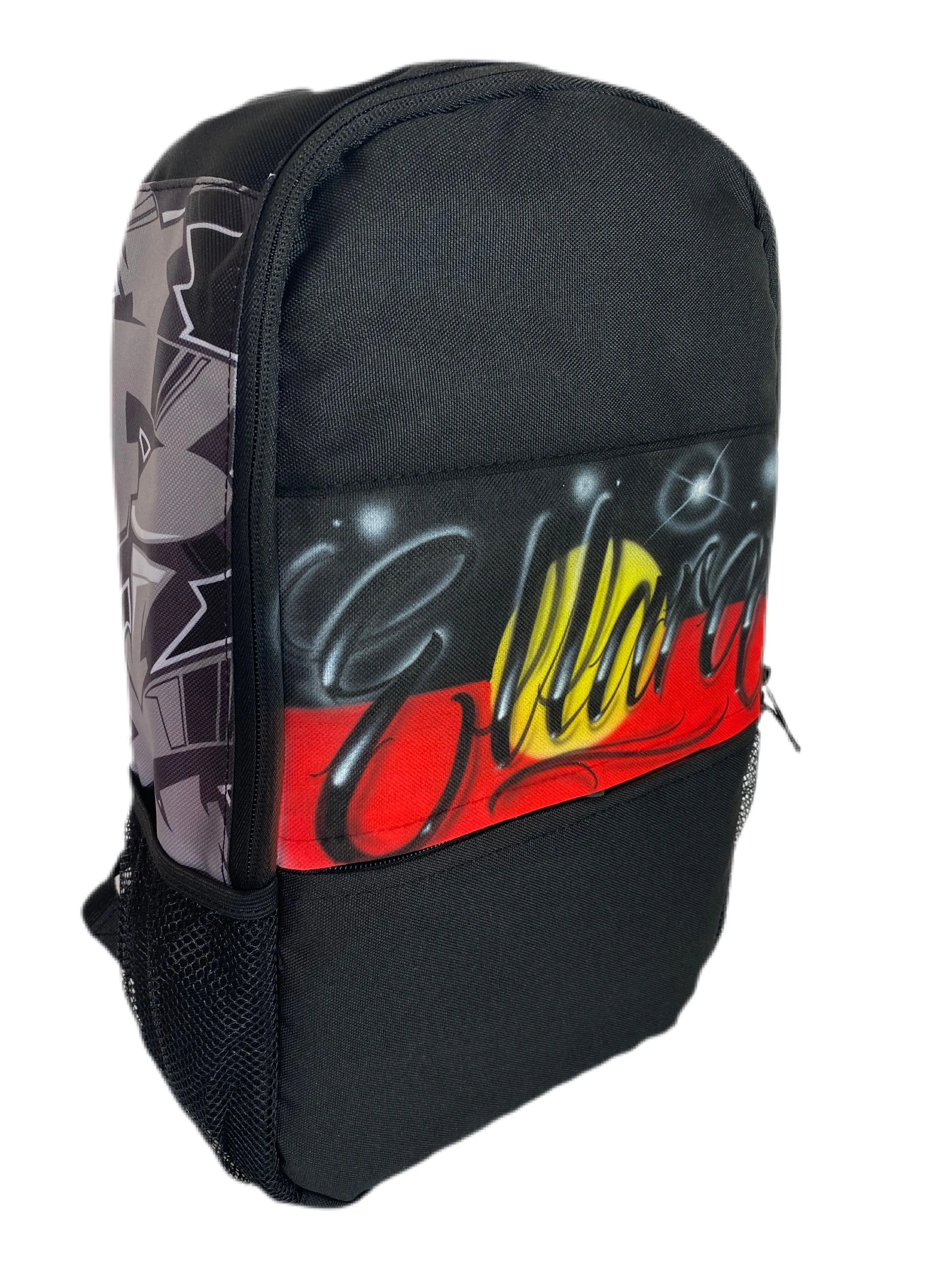 Script Aboriginal Flag Style - Custom Combo (AB) 1x Backpack, 1x Lunchbox, 1x Trucker Cap
