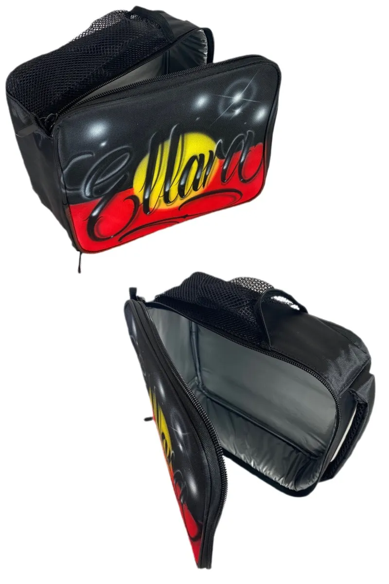 Script Aboriginal Flag Style - Custom Combo (AB) 1x Backpack, 1x Lunchbox, 1x Trucker Cap