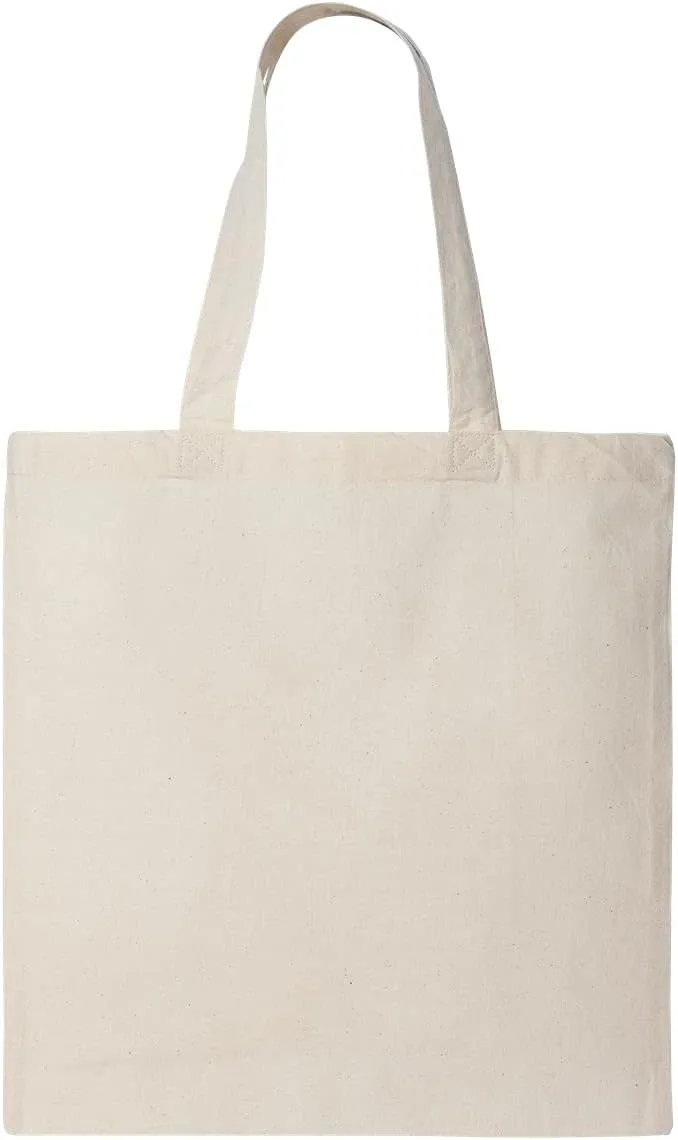 Set of 6 Blank Cotton Tote Bags Reusable 100% Cotton Reusable Tote Bags Natural