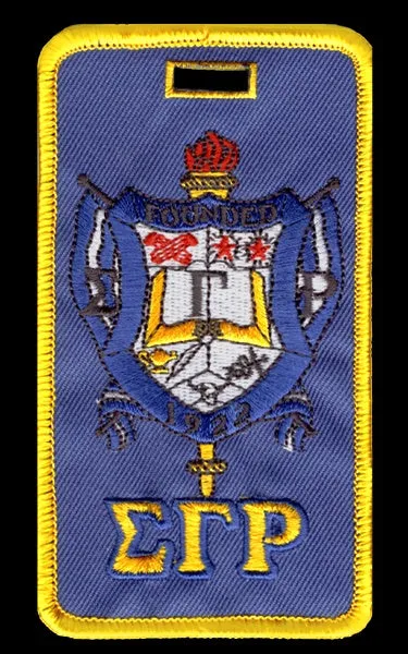 SGRho Crest Embroidered Luggage Tag