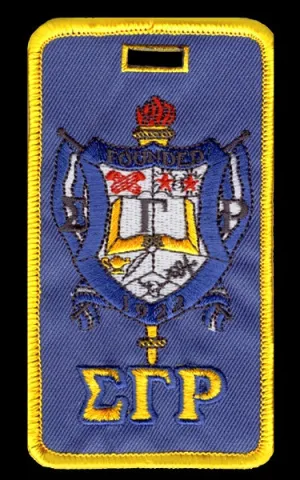 SGRho Crest Embroidered Luggage Tag