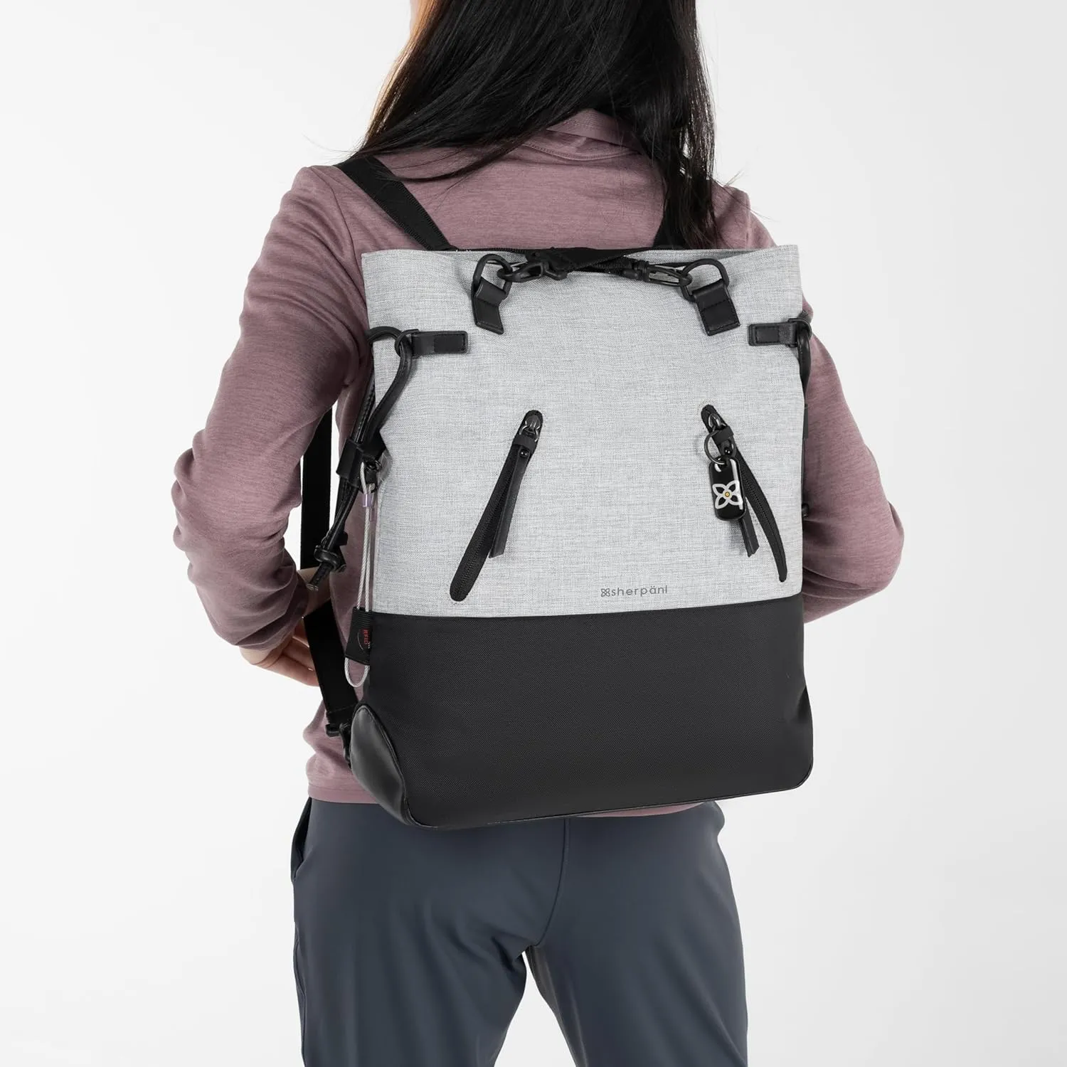 Sherpani Tempest, Anti-Theft Travel Backpack, Teacher Tote Bag, Backpack for Women, Fits 15 Inch Laptop (No Sleeve)